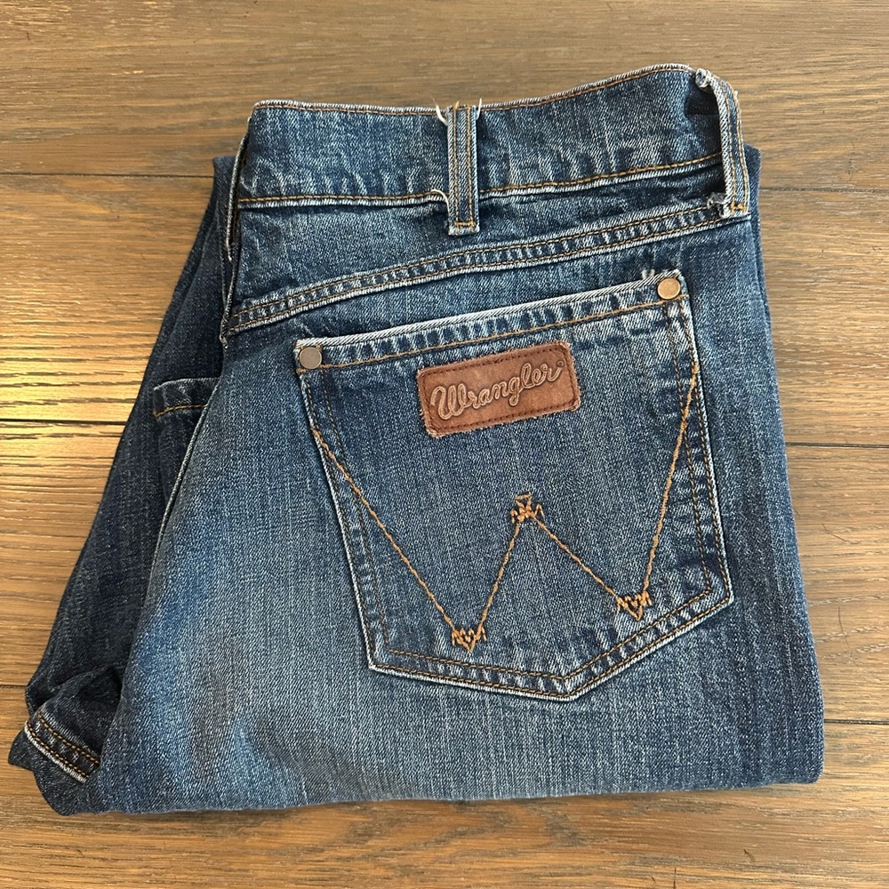 Wrangler Retro Men's Relaxed Bootcut Fit Denim Jeans Size 36x36